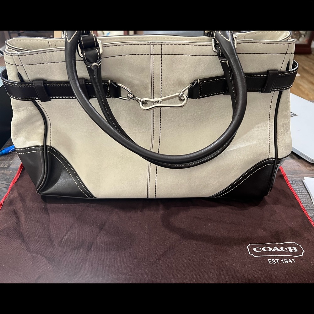 Coach leather bag